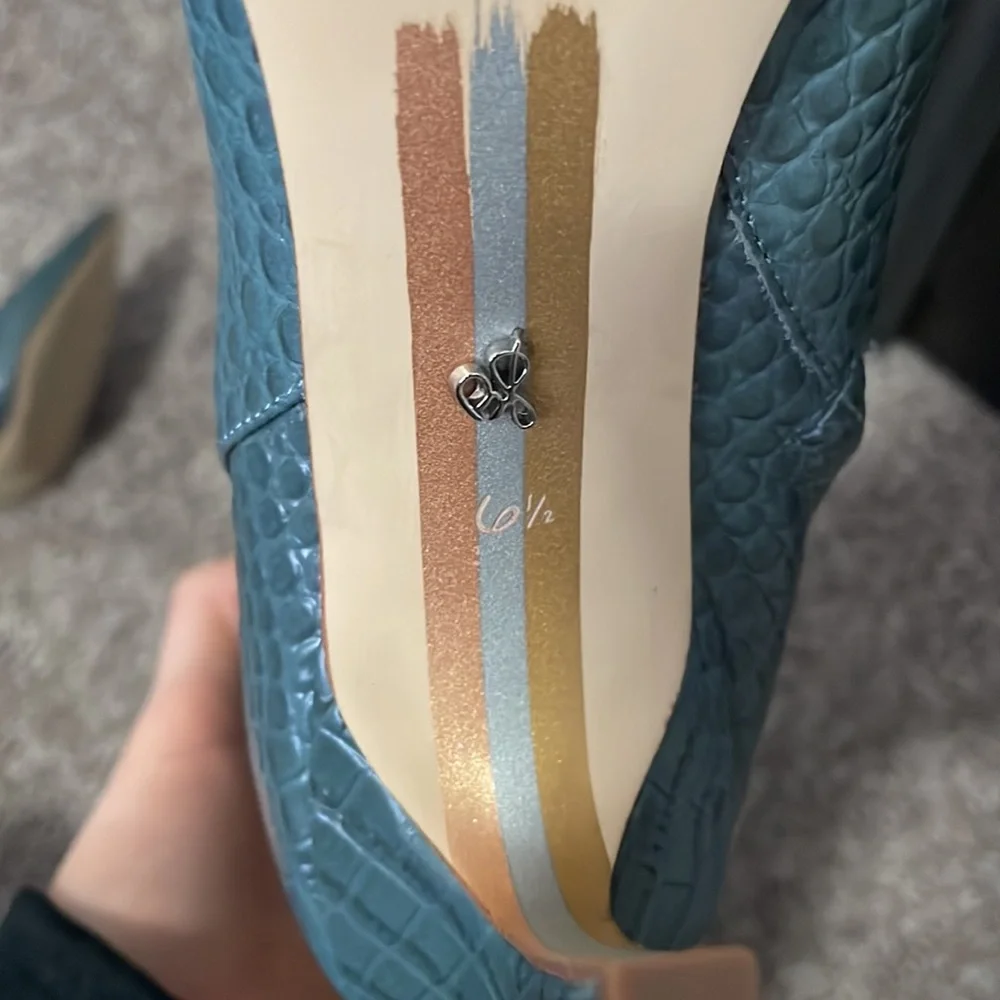 SAM EDELMAN FRAYA CROC BOOT IN IRIS - Picture 7 of 7